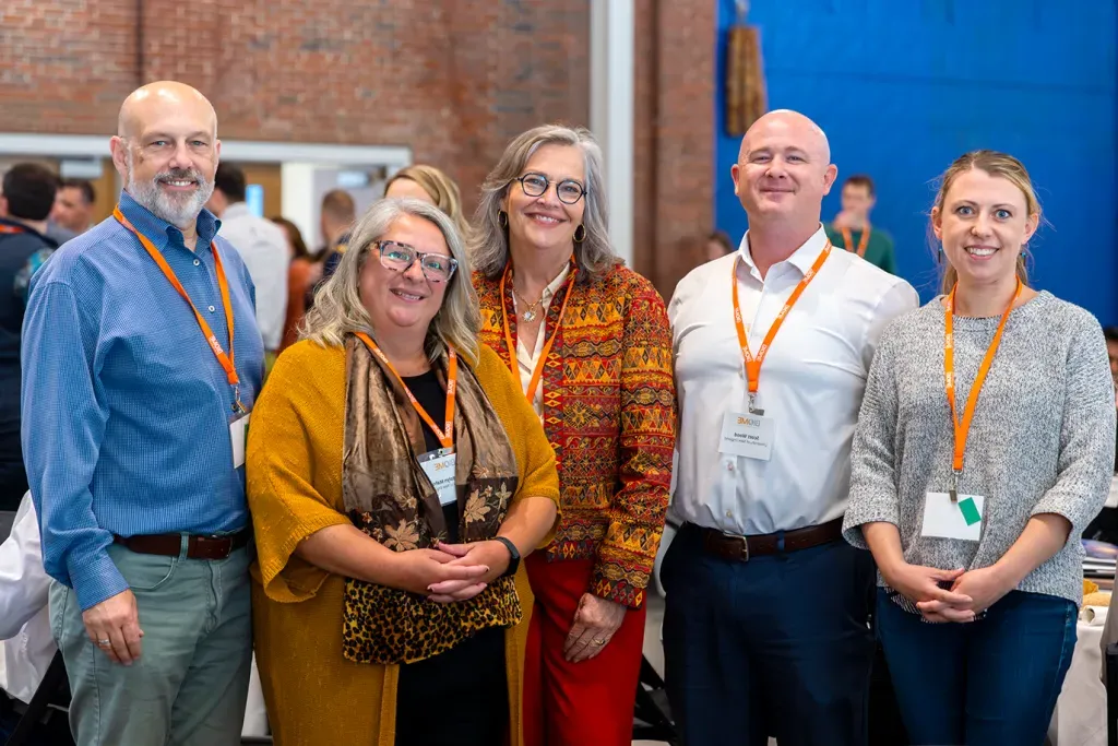 Eva Rose Balog, Scott Wood, Karen Houseknecht, Gwen Mahon, and Dereck Molliver at Annual Statewide Life Sciences Conference on the UNE Portland Campus for the Health Sciences